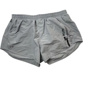 Under Armour Women’s Gray Running Shorts Size L Casual Loose Fit